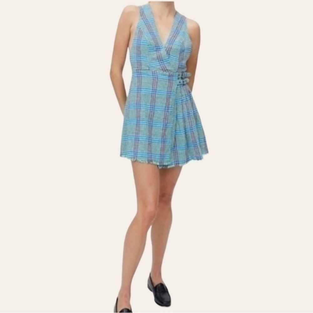 Urban Outfitters Chandler Linen Buckle Wrap Dress ✨